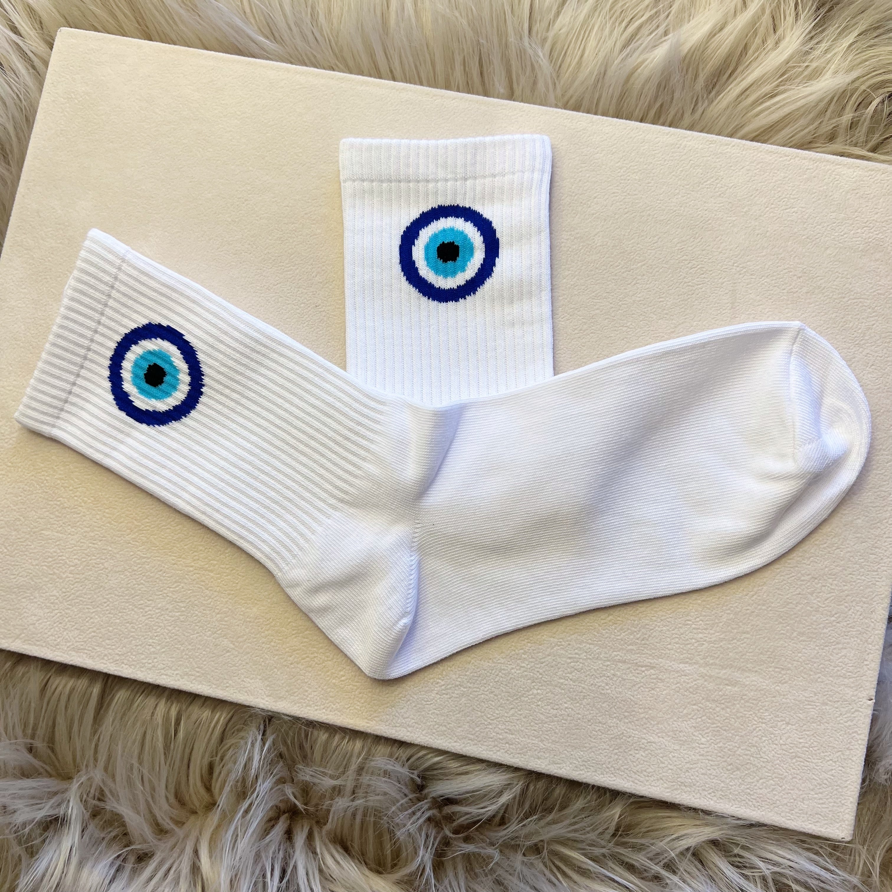 The Harlow Grip Sock - Evil Eye