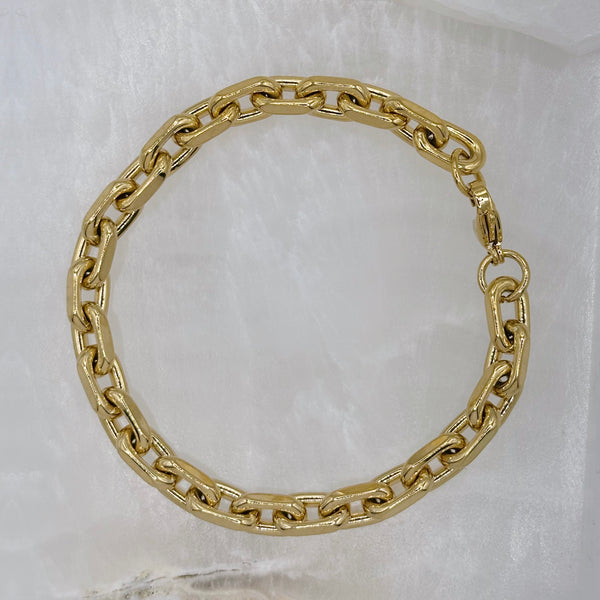 6MM GOLD CHAIN LINK bracelet