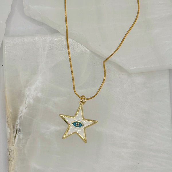 STAR EYE ENAMEL necklace