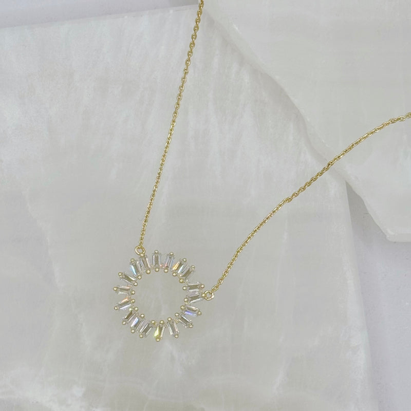 BAGUETTE CIRCLE necklace