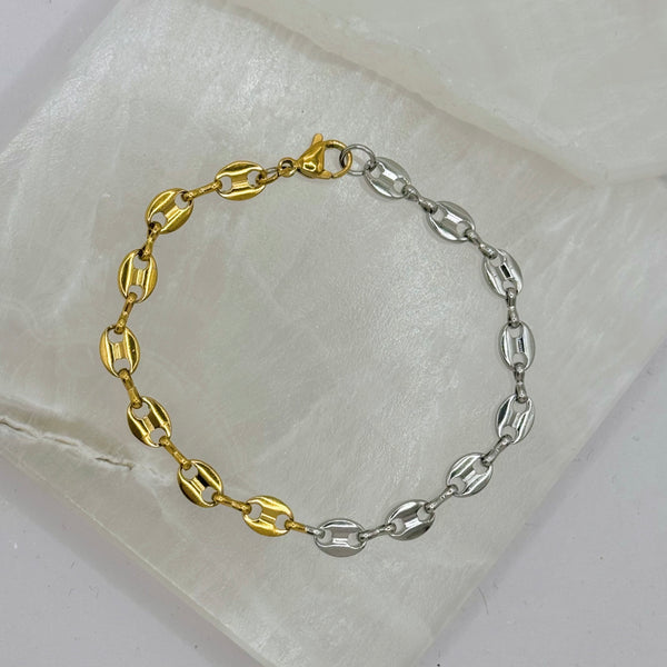 TWO-TONE MARINER bracelet