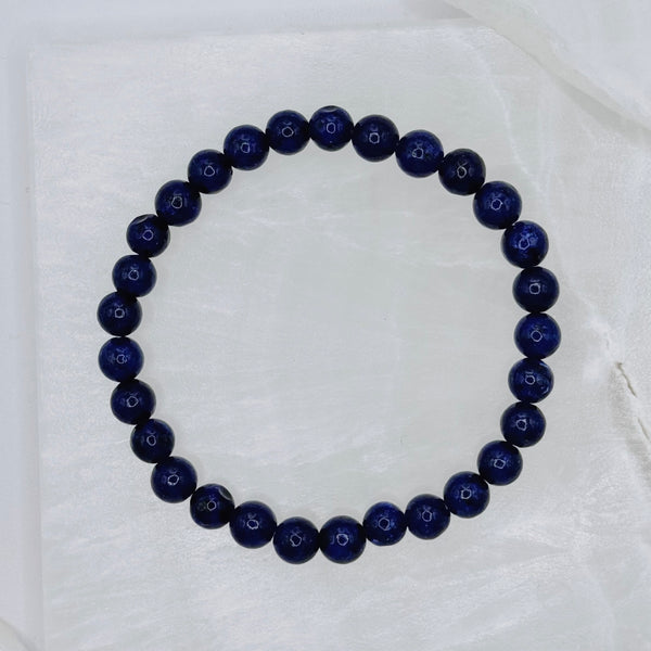 6MM LAPIS LAZULI BEADED bracelet