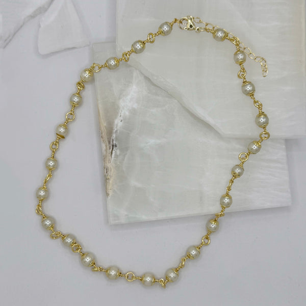 6MM ROUND PEARL necklace