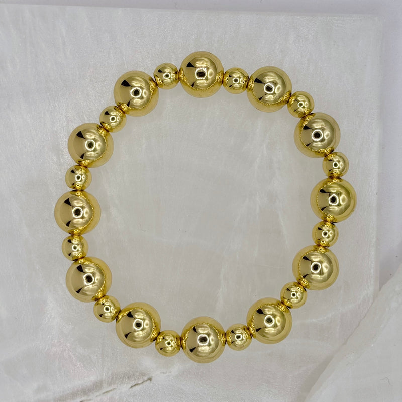 GOLD BUBBLE BEADED bracelet