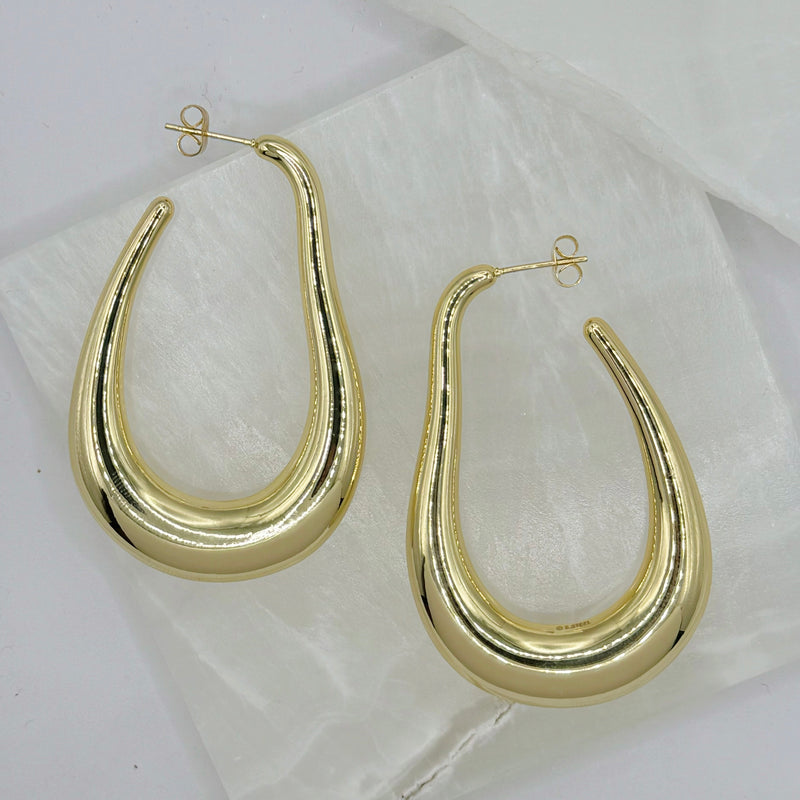 LIQUID GOLD HOOP earrings