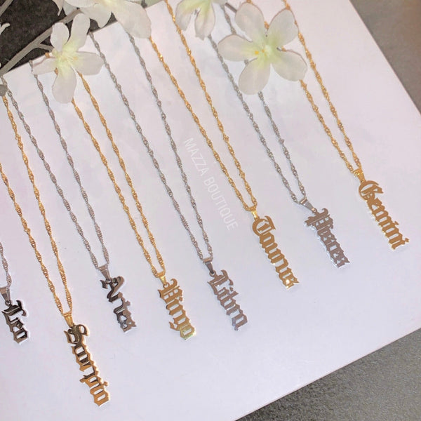 ZODIAC VERTICAL necklace