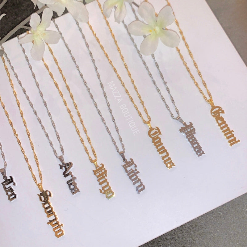 ZODIAC VERTICAL necklace