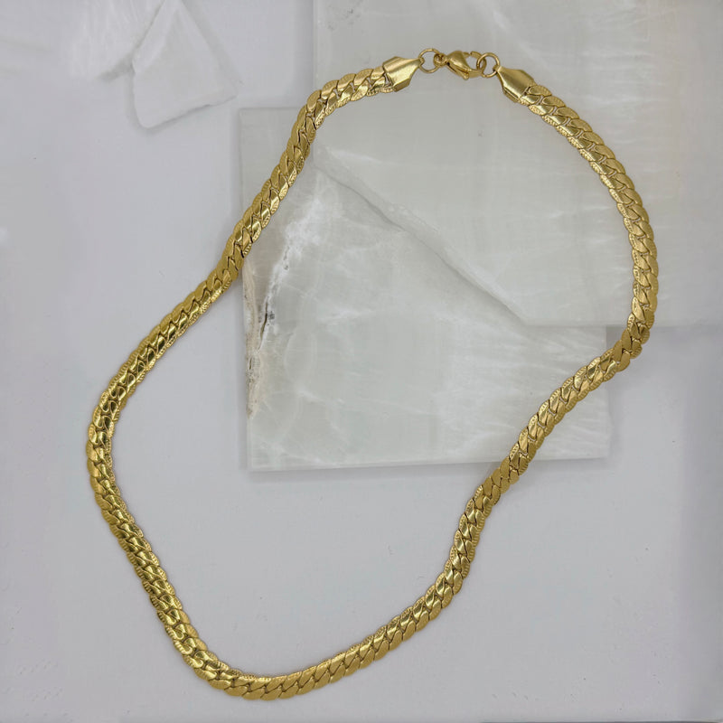 6MM FLAT CUBAN necklace