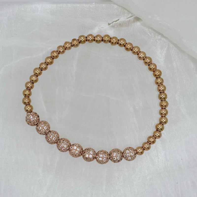 ROSE GOLD PENELOPE BEADED bracelet