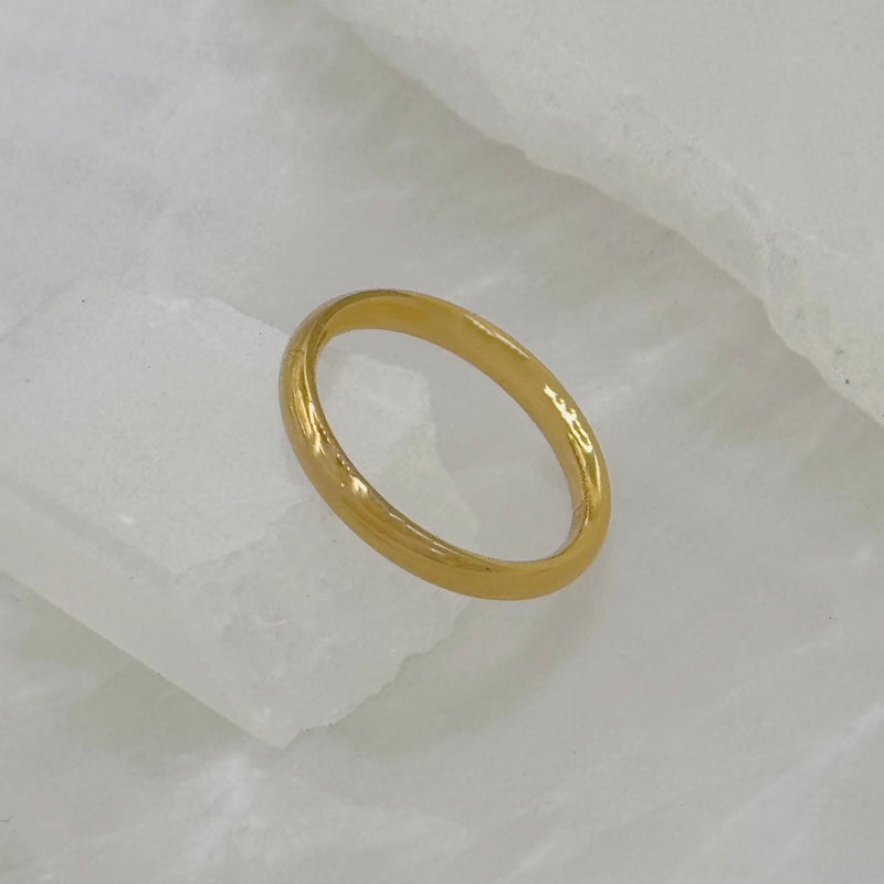 2MM GOLD STEEL ring