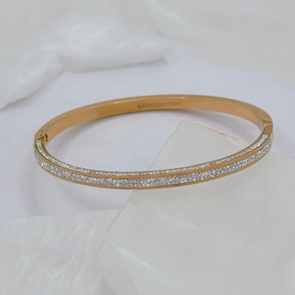 ROSE GOLD CRYSTAL LIMA bangle