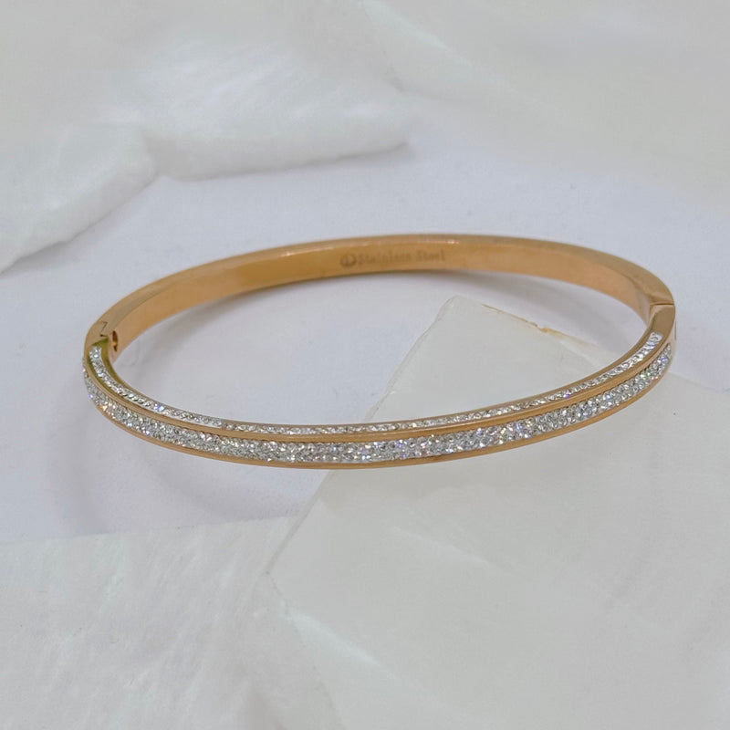 ROSE GOLD CRYSTAL LIMA bangle