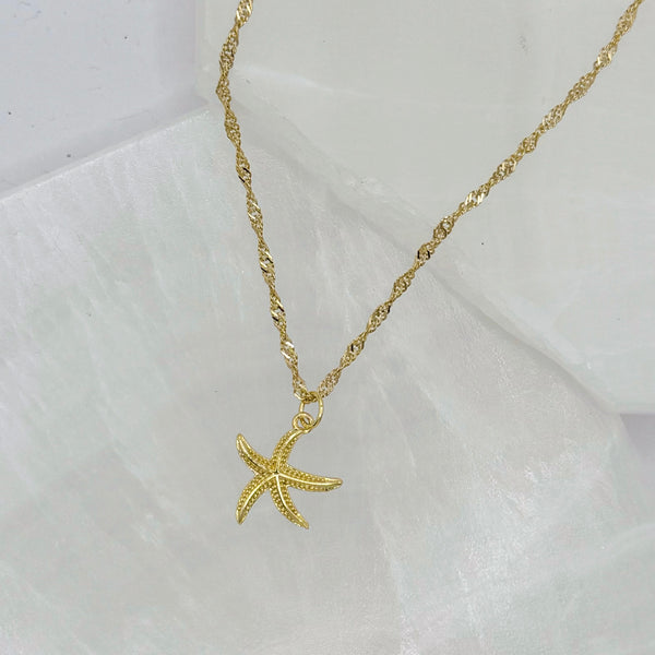 GOLD STARFISH necklace