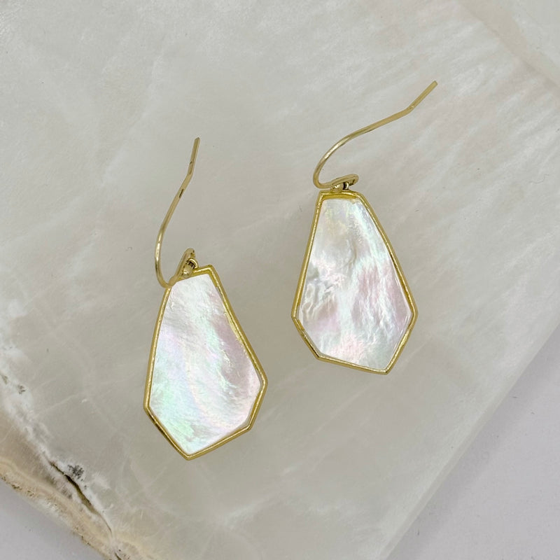 MOTHER OF PEARL DANGLE earrings