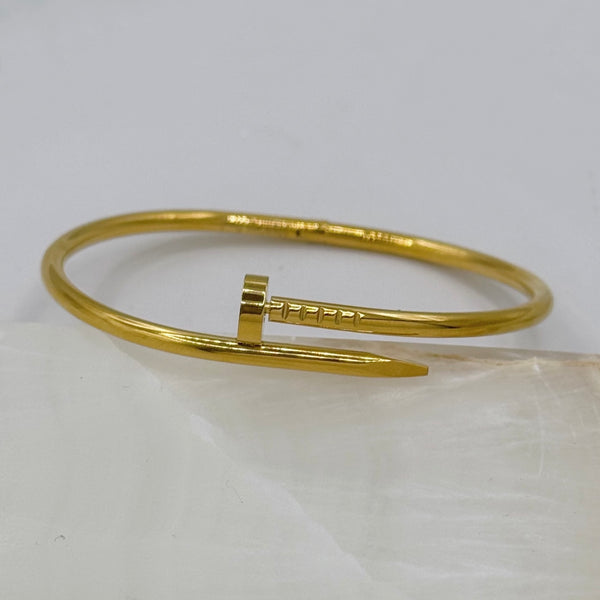 LARGE GOLD NAILED IT bangle