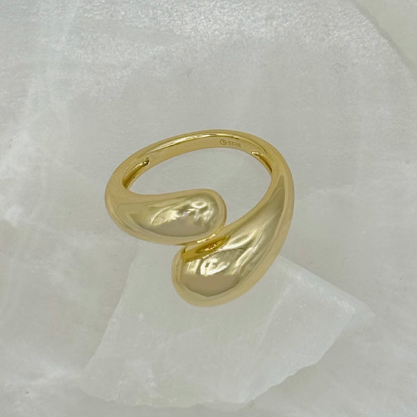 GOLD BUTTERED UP ring