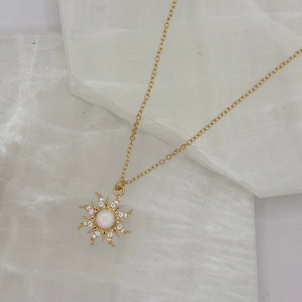 GOLDEN OPAL SUN necklace