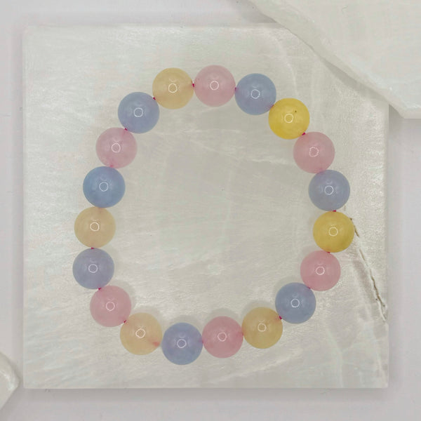 10MM COTTON CANDY BEADED bracelet