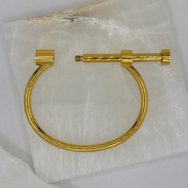 GOLD BAR SCREW bangle