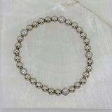 SILVER SELENE CRYSTAL BEADED bracelet