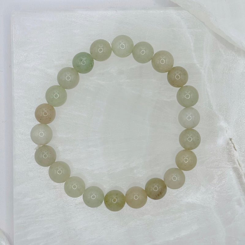 6MM HETIAN JADE BEADED bracelet