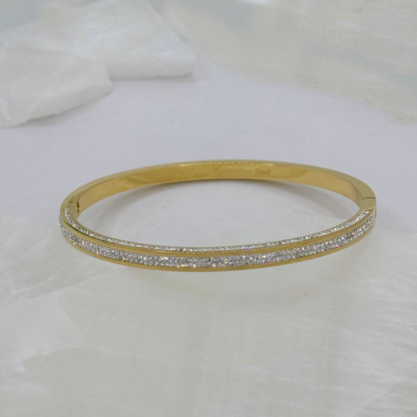 GOLD CRYSTAL LIMA bangle