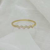 CRYSTAL ZIG ZAG ring