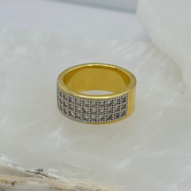 GOLD CRYSTAL ring