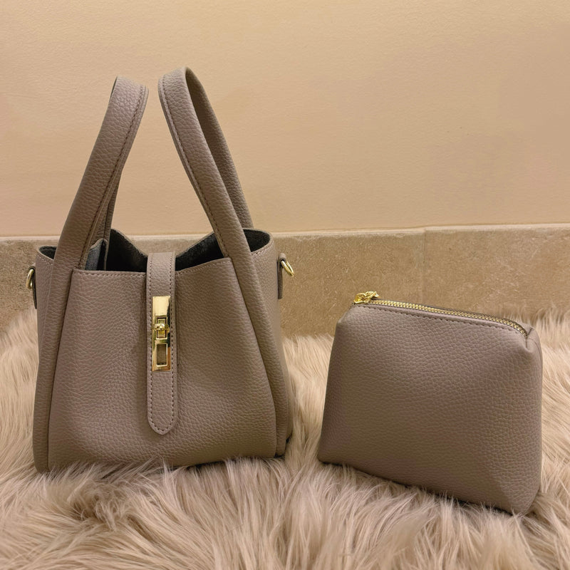 TAUPE CHLOE BUCKET handbag