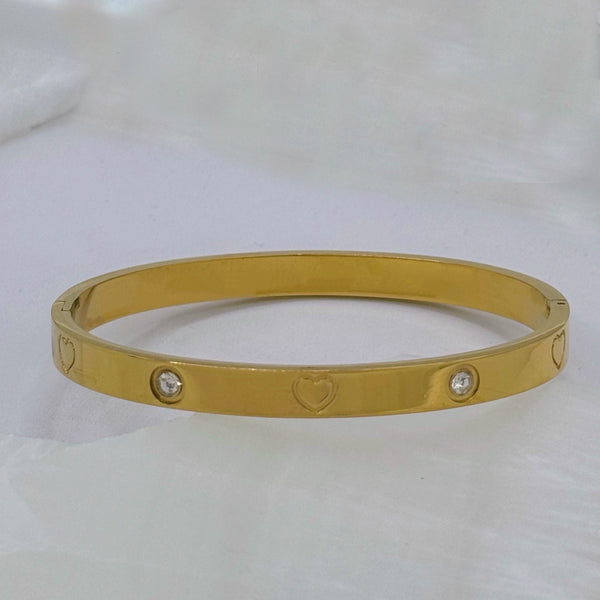 GOLD HEART LOVER CRYSTAL bangle