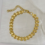 GOLD VINTAGE CHAIN LINK STEEL bracelet