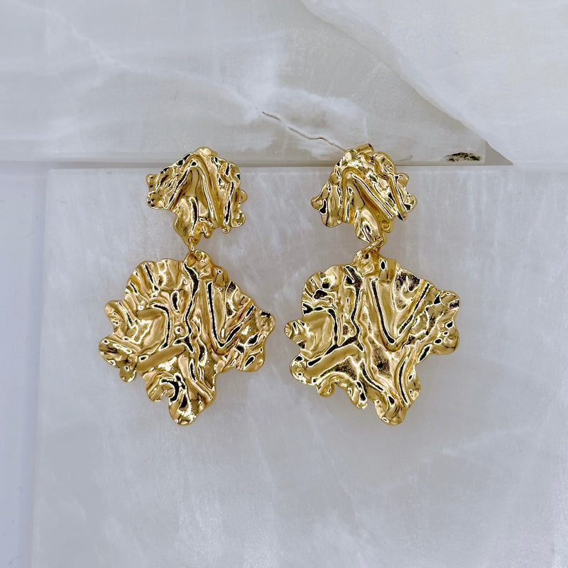 MELTED GOLD earrings