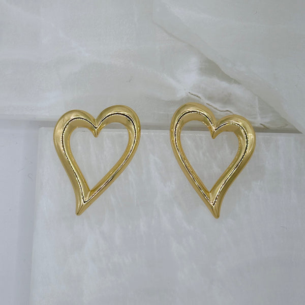 GOLDEN DREAMY HEART earrings