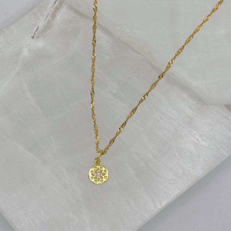 GOLDEN STARBURST SUPER MINI necklace