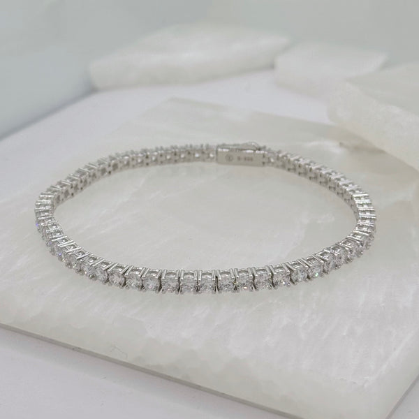 3MM SILVER TENNIS bracelet