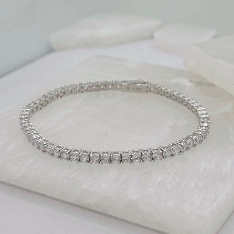 3MM SILVER TENNIS bracelet