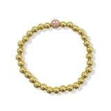 PINK EVIL EYE BEADED bracelet