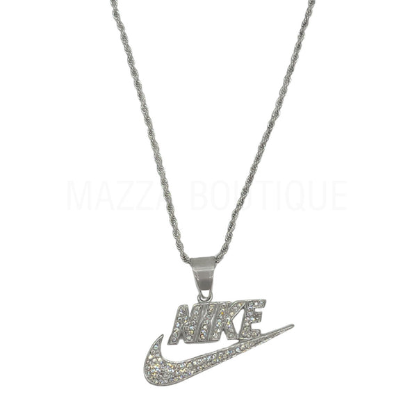 Jewelry, Silver Nike Necklace