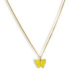 YELLOW BUTTERFLY MINI necklace