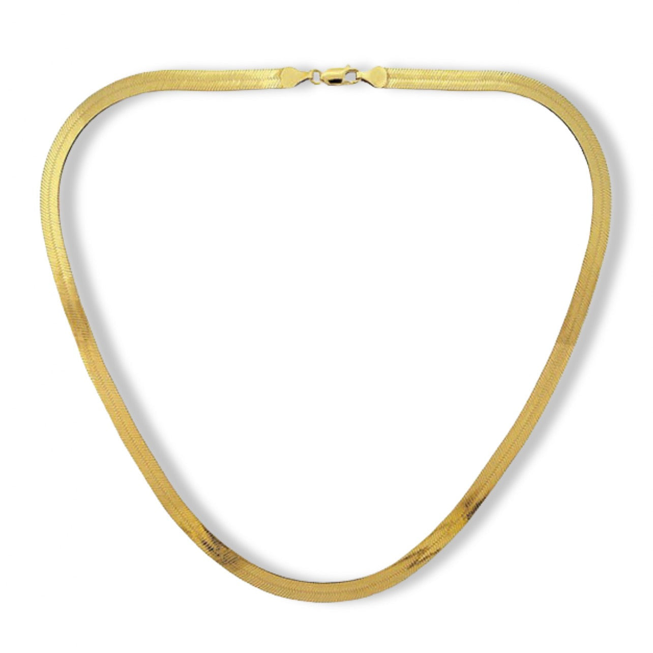 6MM STEEL HERRINGBONE necklace – Mazza Boutique