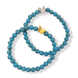 BUTTERFLY TURQUOISE BEAD bracelet